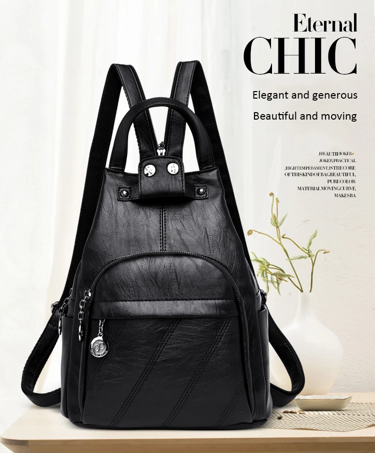 Женский в Корейском стиле, рюкзак из кожи, женские рюкзаки, школьная сумка для девочек, ранец, рюкзак, сумка, основная коллекция femme nouvelle