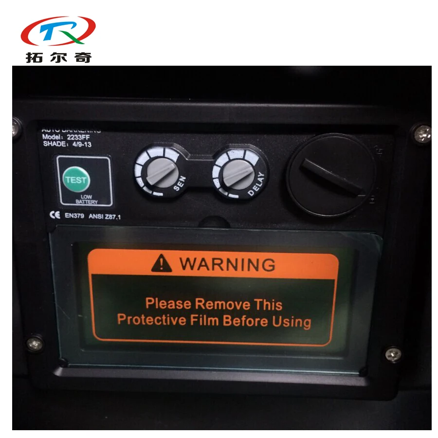 solar andli bateria Soldagem Capacete saftey Crânio