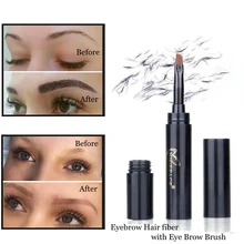 4D водонепроницаемый влагостойкий гель для бровей мгновенное волокно для бровей с кисточкой для бровей Профессиональный инструмент для наращивания макияжа глаз