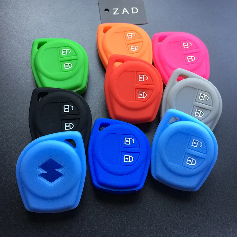 ZAD 2 кнопки силиконовый чехол для ключей от машины ключ крышка для Suzuki для Amagatarai для Shangyue SX4 SWift Liana Alto Igins почитать Baleno GR
