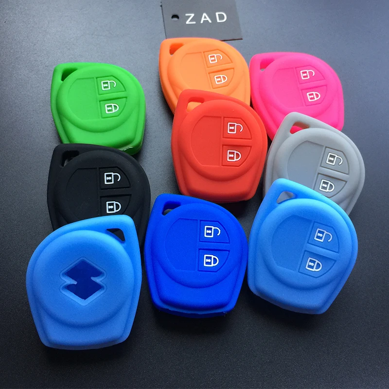 Key Case Key Case Cover ZAD 2 button silicone car key case Key Cover For Suzuki For Amagatarai Shangyue SX4 SWift Liana Alto Igins Esteem Baleno GR