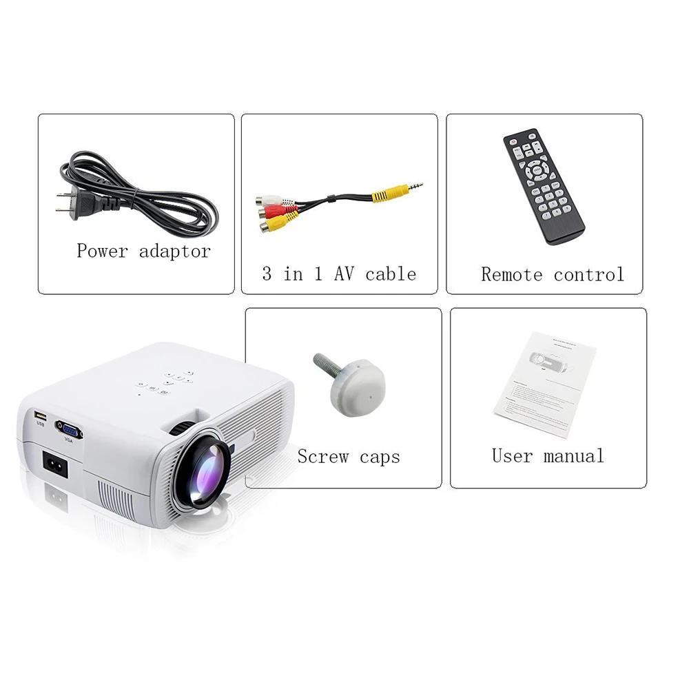 CRENOVA XPE460 Самая низкая цена для Full HD 1080 P видео проектор с HDMI VGA AV USB интерфейсы