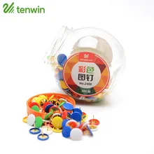 100 шт/партия цветные штифты нажимные штифты, чертежные штифты, пробковая доска, штифты, булавка для карты Канцтовары офисный школьный инвентарь