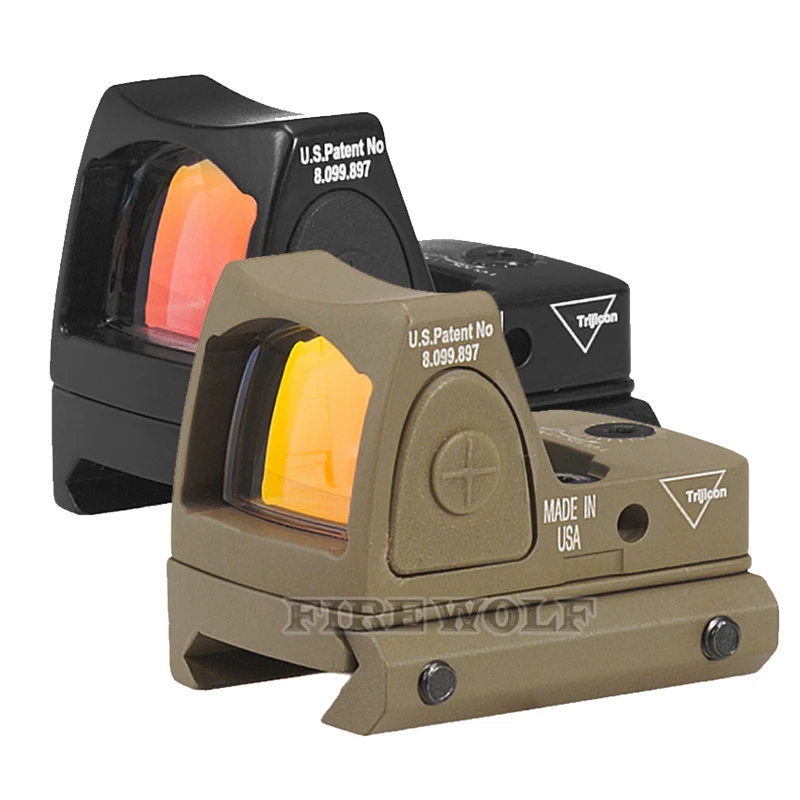 

Mini RMR Red Dot Sight Collimator Glock / Shot Gun Reflex Sight Scope Fit 20mm Weaver Rail For Airsoft / Hunting Rifle