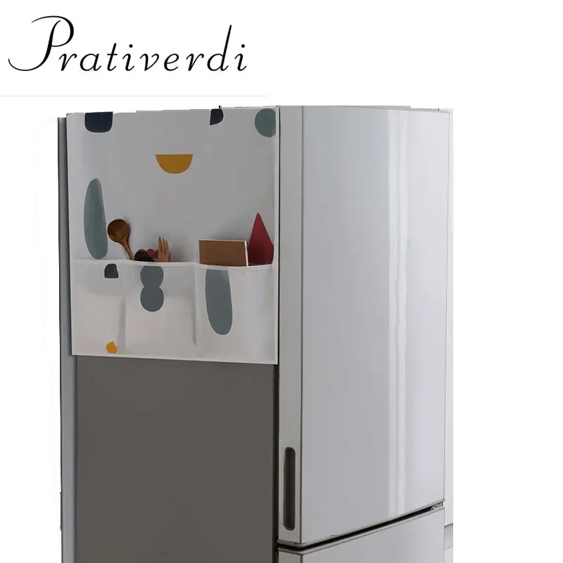 

prativerdi Storage Bags Waterproof Dual-use Refrigerator Dust Cover For Living room and Kitchen storage package