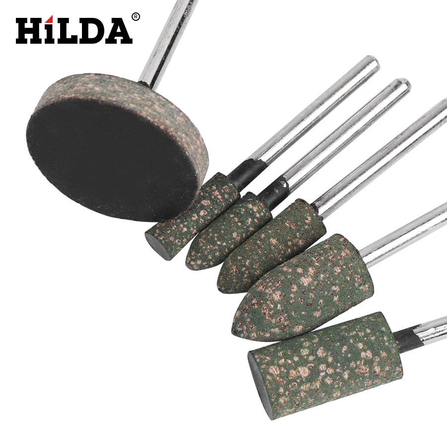 HILDA Rubber Grinding Head Elastic Wheel Metal Grinding Polishing