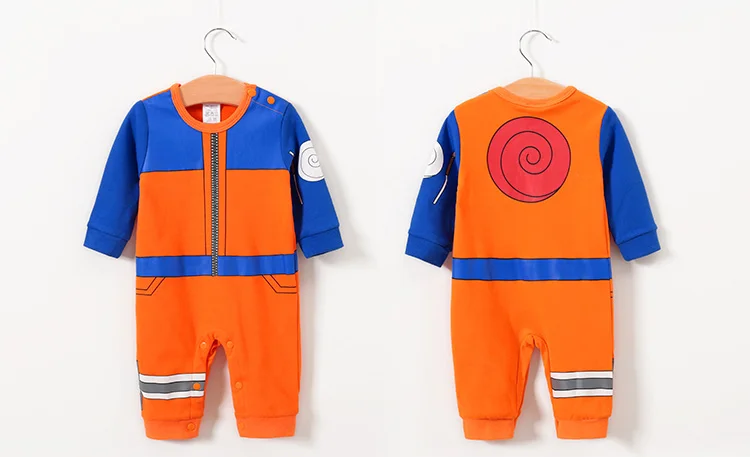 Macacões do Bebê dos Desenhos Roupas da Menina Novo Bebê Macacão Algodão Animados Estilo Naruto Manga Longa Menino 2020 100% 2 Mamãe e Bebê