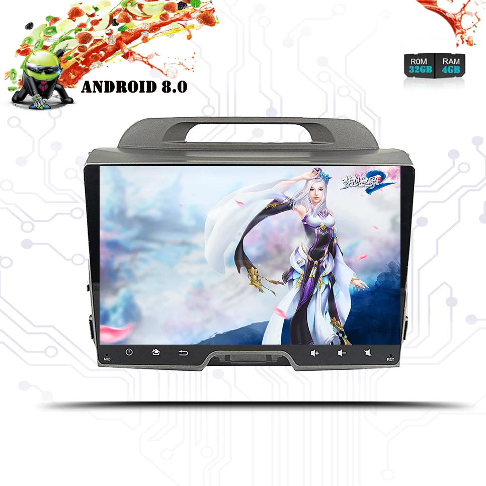 

Android 9.0 4G RAM 64G ROM Octa Core PX5/PX3 for KIA Sportage 2011 2012 2013 2014 2015 Car DVD Navigation Radio Audio Stereo PC