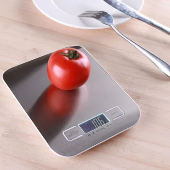 

Slim LCD Digital Kitchen Scale 5Kg x 1g Weight Food Diet Postal 11lb x 0.05oz Kitchen Measuring Tools