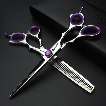 

Japan hair scissors personality 6 inch professional scissors barbershop Cutting Scissors and Thinning Scissors.Hair Tools
