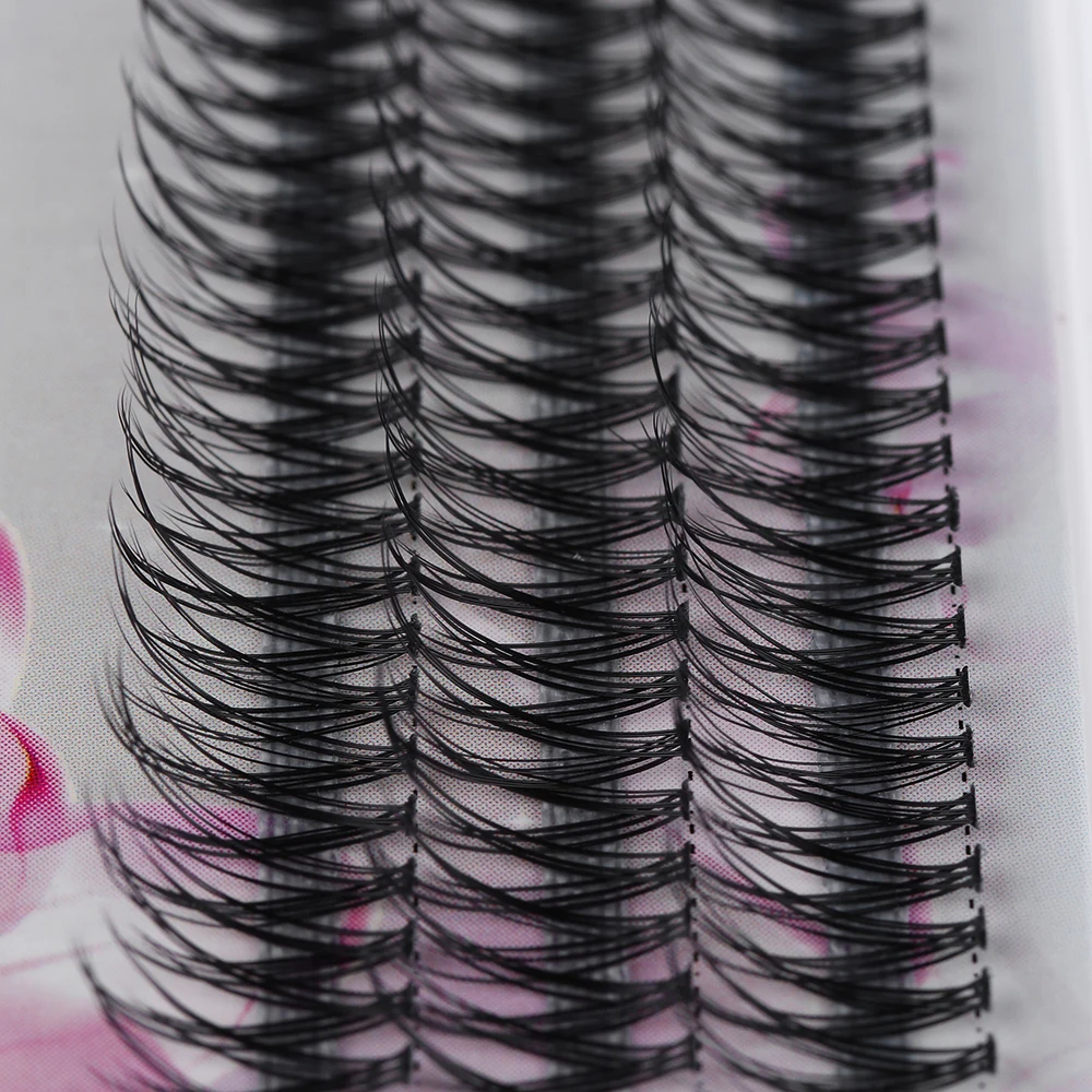 

Individual False Eyelashes Cluster Flare Thick Long Eye Lashes Knot Free Handmade 0.07 Thickness C Curl Lashes Makeup Beauty