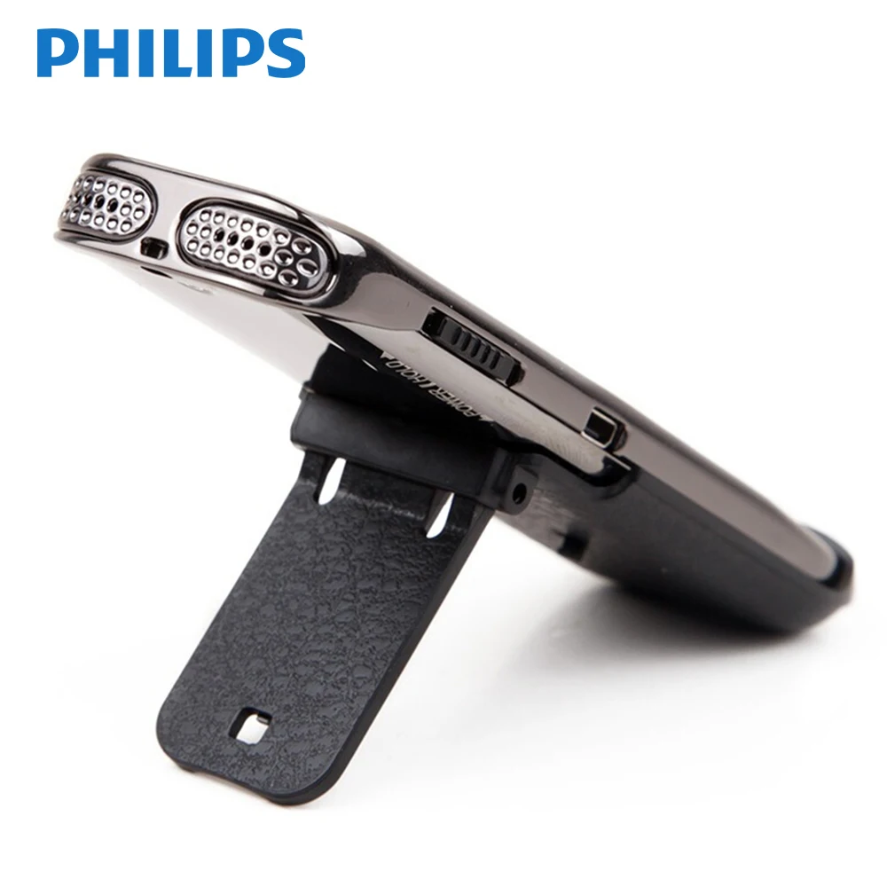 Диктофон PHILIPS VTR6600 8 ГБ сенсорные кнопки до 2160 часов записи звука OLED дисплей черный