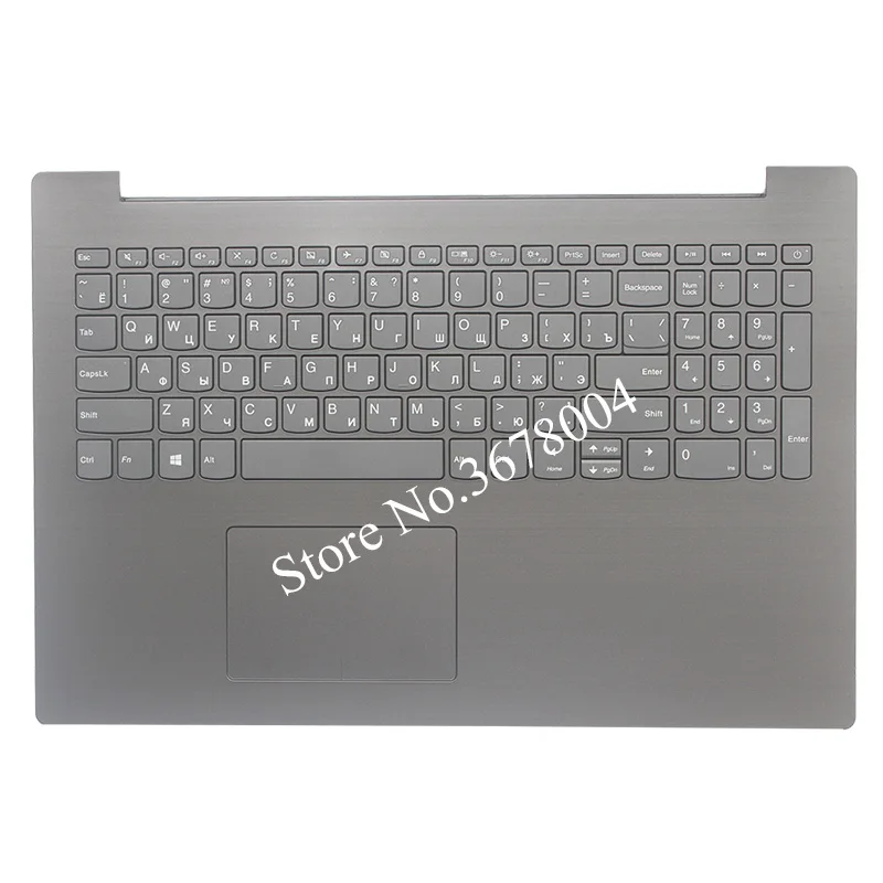 Новая русская клавиатура для lenovo IdeaPad 320-15 320-15IAP 320-15AST 320-15IKB RU клавиатура с подставкой для рук - Цвет: Черный