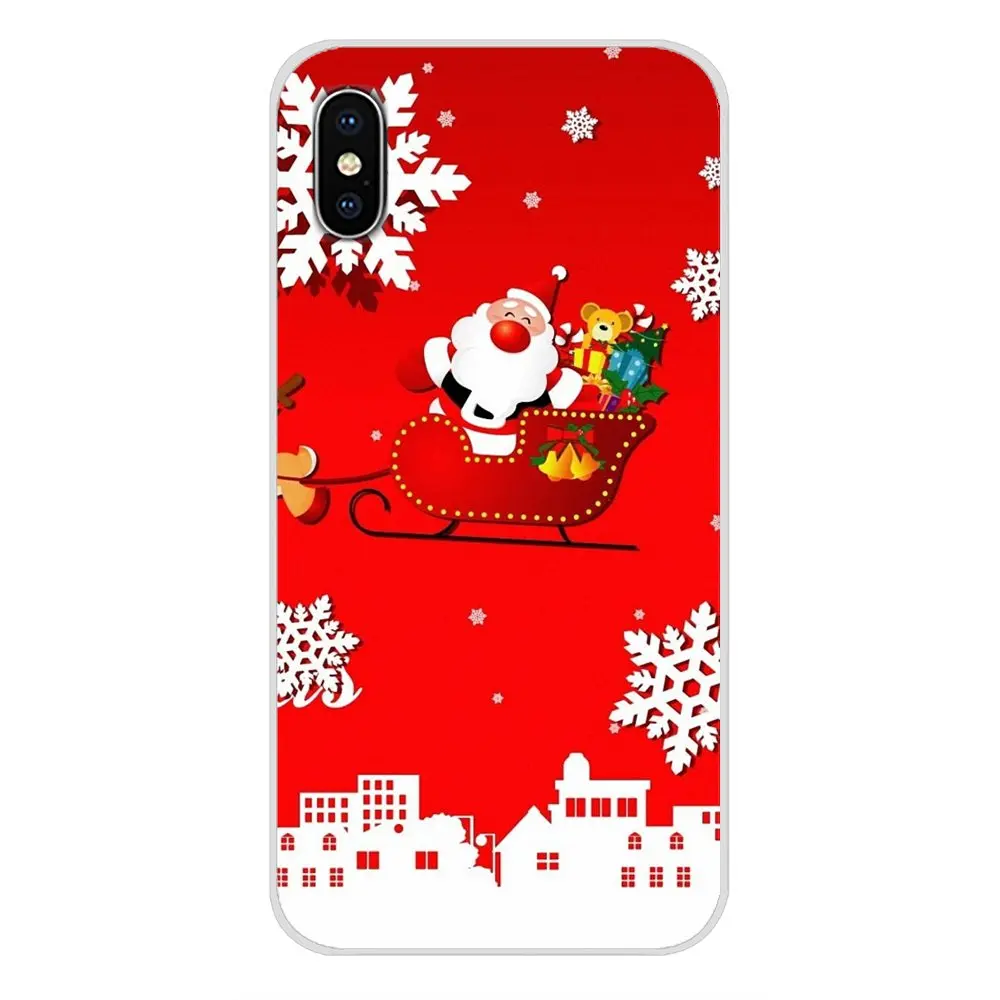 Аксессуары для рождественской тематики чехлы телефонов Samsung Galaxy S3 S4 S5 Mini S6 S7 Edge S8 S9