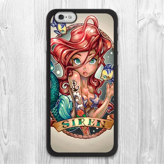 The Little Mermaid Ariel Princess Protective Cover Case For iPhone 6 plus High Quality Phone Cases Support Wholesale |