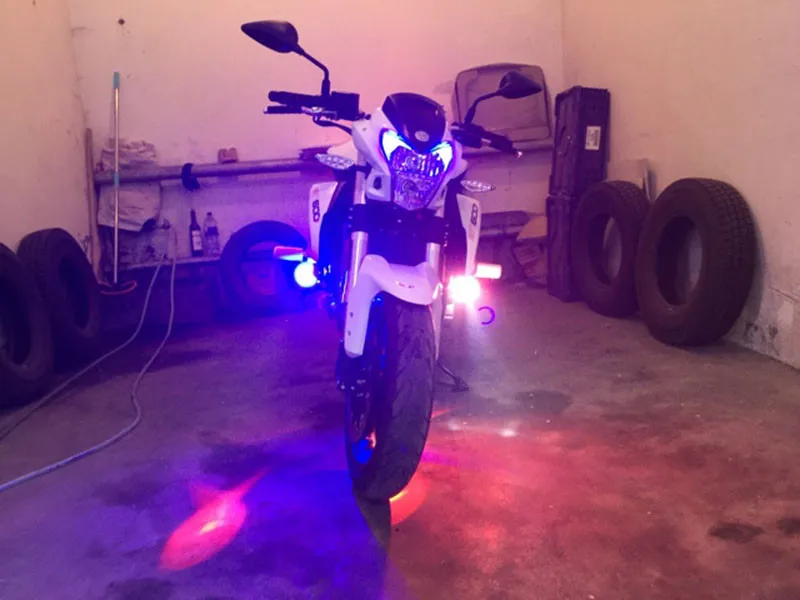 2 шт. 125 Вт 12 В мотоциклетный головной светильник 3000лм верхний ближний свет вспышка U7 светодиодный для вождения мото противотуманный точечный головной светильник для мотоцикла декоративная лампа