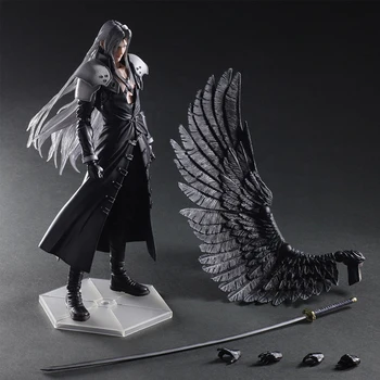 

[Funny] Original box 28cm Paly Arts Kai Final Fantasy VII 7 Sephiroth PVC Action Figure Collectible Model Toy kids gift