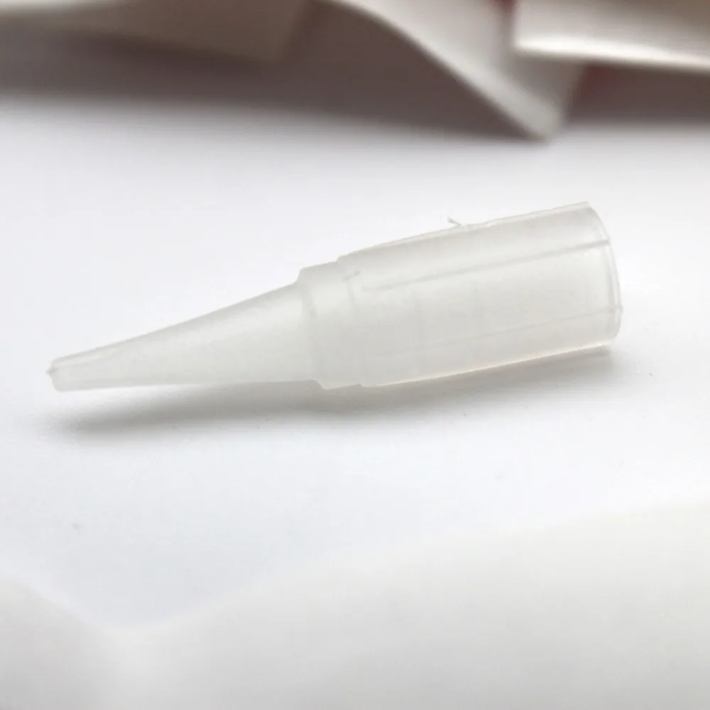 Disposable Traditional Tattoo Needle Caps Plastic Tips Nozzles For Permanent Makeup Eyebrow Lip Machine