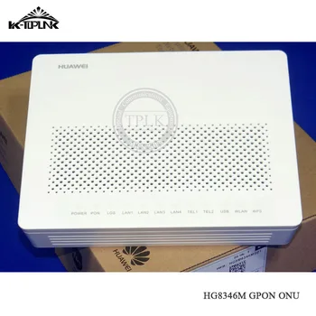 

5pcs HUA WEI original HG8346M 1GE+3PORT+1TEL GPON English Firmware fiber optic router with Power Plug