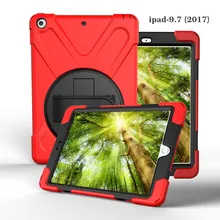 Для iPad чехол сверхпрочный ударопрочный ремешок для iPad 9,7 подставка Гибридный детский безопасный бронированный чехол для планшета чехол для телефона s