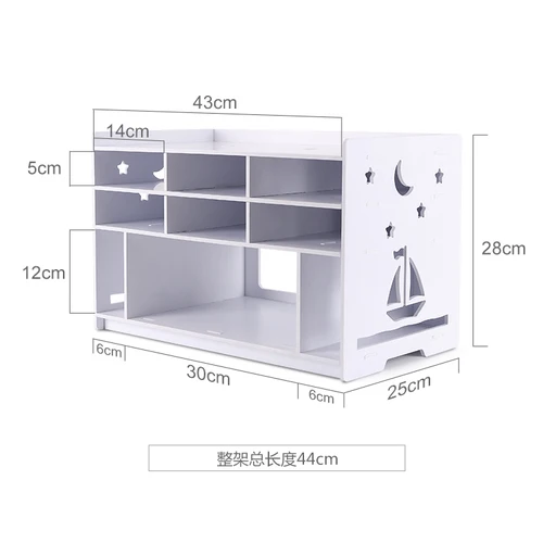 Древесно-пластиковая доска принтер полка Настольный стеллаж для хранения офисный файл шкаф книжная полка домашняя организация и хранение mx12201810 - Цвет: 01
