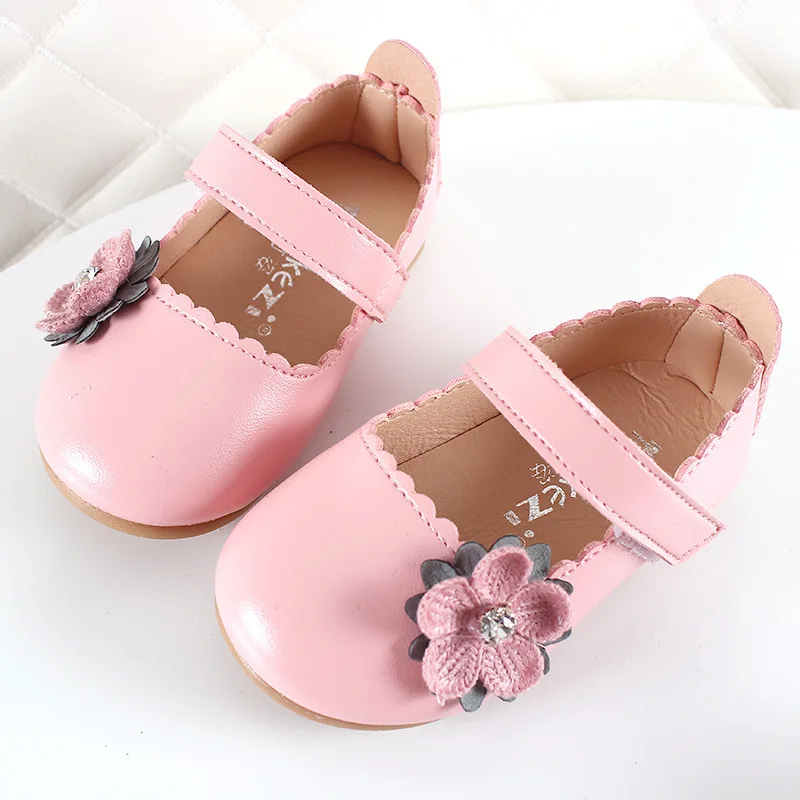 Г., новая стильная детская обувь для девочек кожаная обувь Тонкие Туфли ...