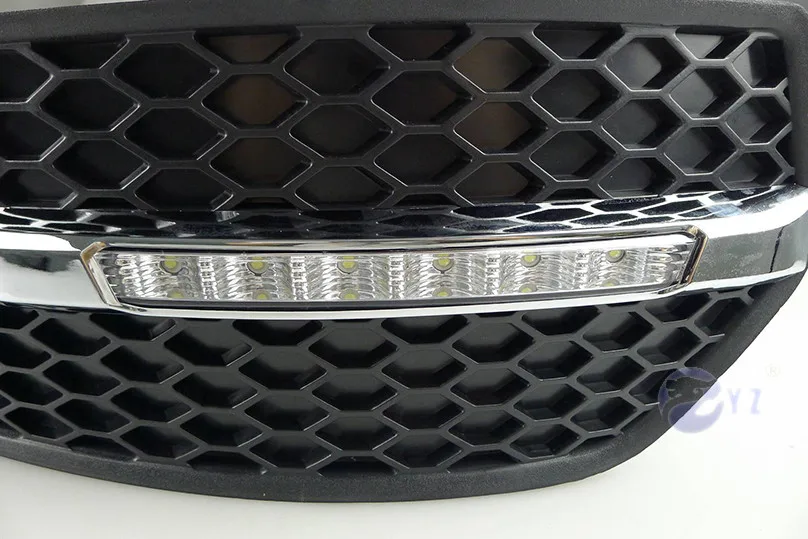 Автомобильный мигающий 1 комплект для Audi Q5 2010 2012 2013 дневной свет светодиодный DRL дневные ходовые огни Противотуманные фары для автомобиля Стайлинг белый