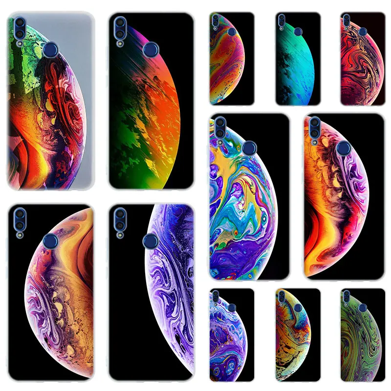 

Beautiful Planet art Soft Silicone Case Cover For Huawei Honor 9 10 Lite 6X 7X 8X Max Phone cases 7A 8A 8C V20 PLAY 10i