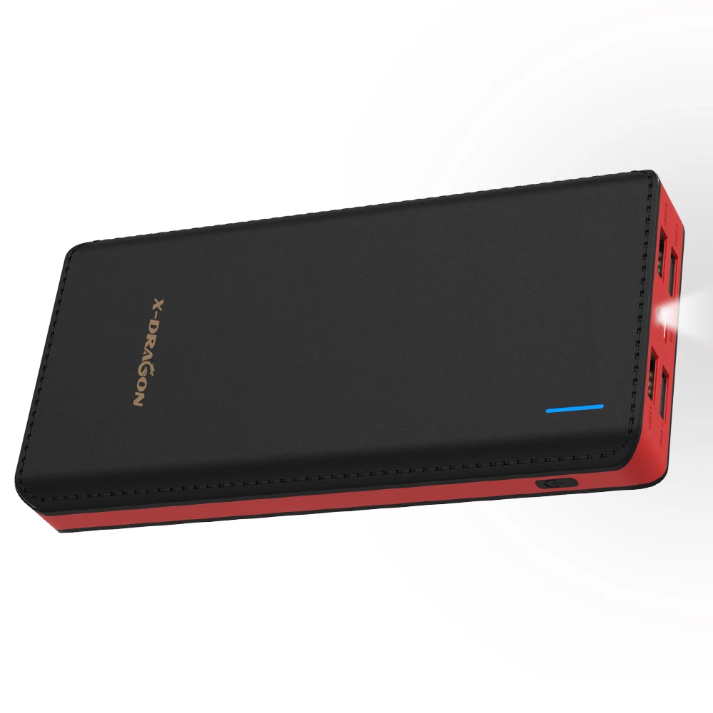 

Power Bank 24000mAh Portable External Battery 4 USB Output Quick Charge for iPhone X Xiao mi a2 Note 8 Xiomi Honor
