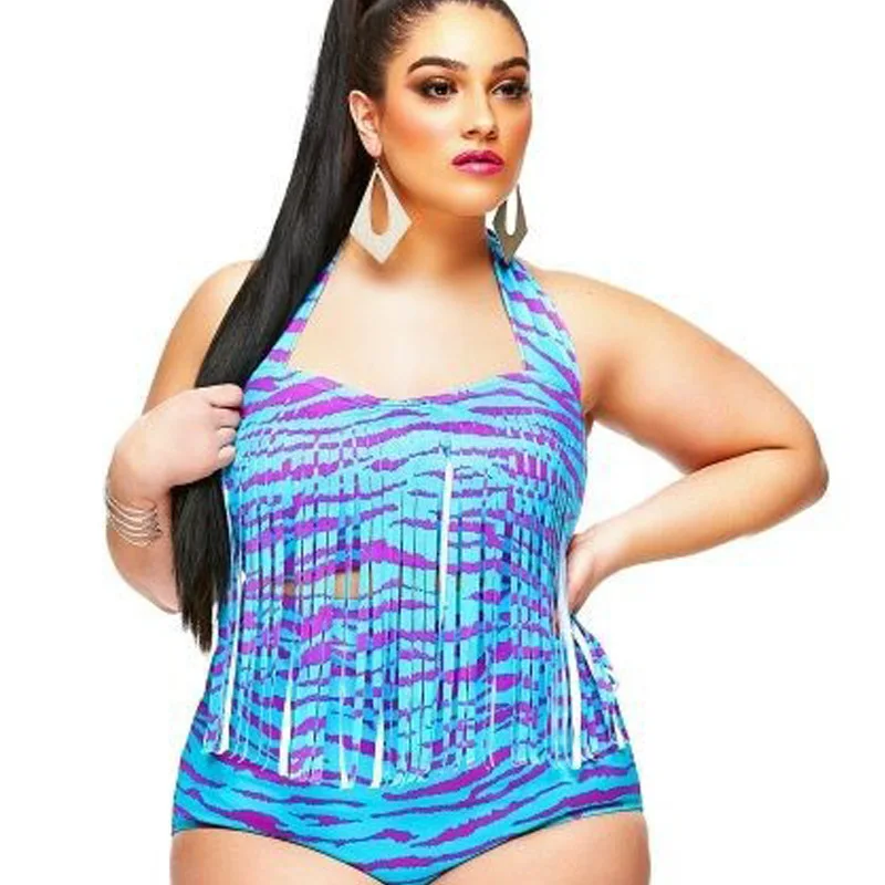 il nuovo grasso costume da bagno bikini il fertilizzante plus size di alto della vita