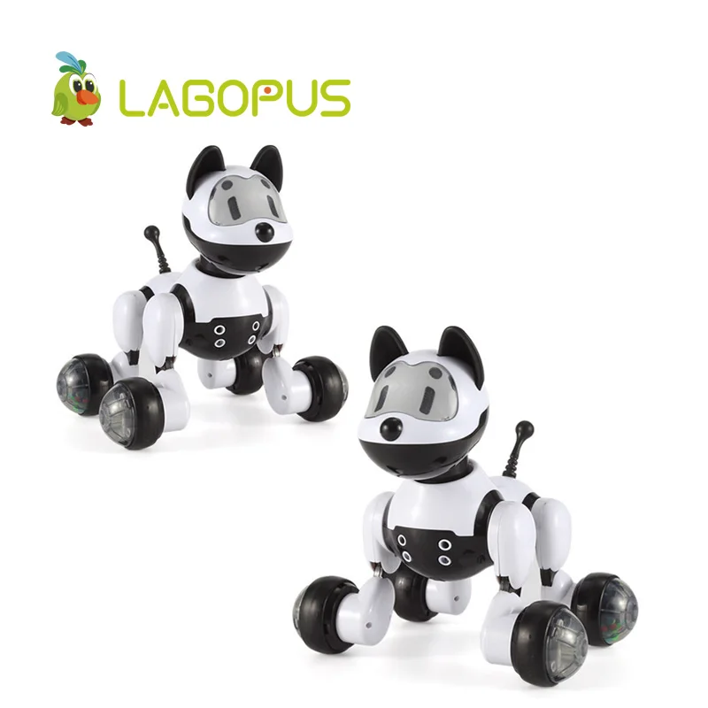 

lagopus Electric Pet Toys for Children Fun Educational Voice Robot Intelligent Sound Control Cute Dog and Cat Gift for Kids