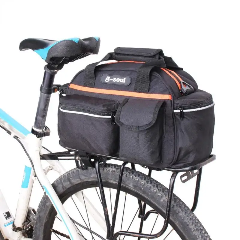 Flash Deal 15L Bicycle Bike Bag Rear Seat Rack Trunk Bag For MTB Bike Saddle Bags Storage Case Pouch for Luggage Carrier  Road Bike Bags 4