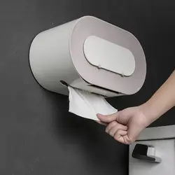 Бесплатная пробивная Туалетная коробка для туалетной бумаги настенный роликовый бумажный лоток бытовой водостойкий роликовый держатель