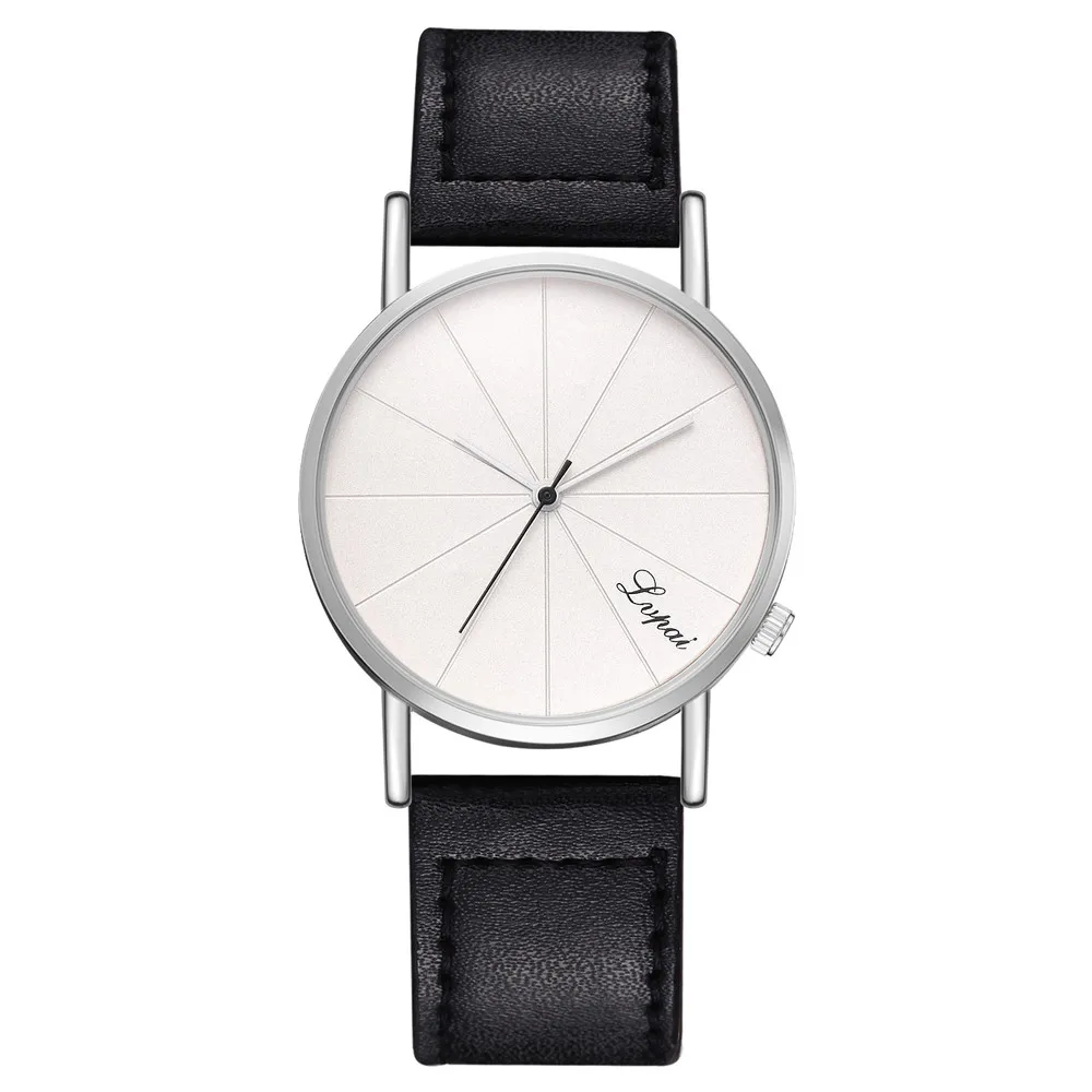 

GEMIXI 2018 Men's Simple but luxurious LVPAI Fashion Men's Leather Belt Analog Sport Quartz Wrist Watch Oct.30