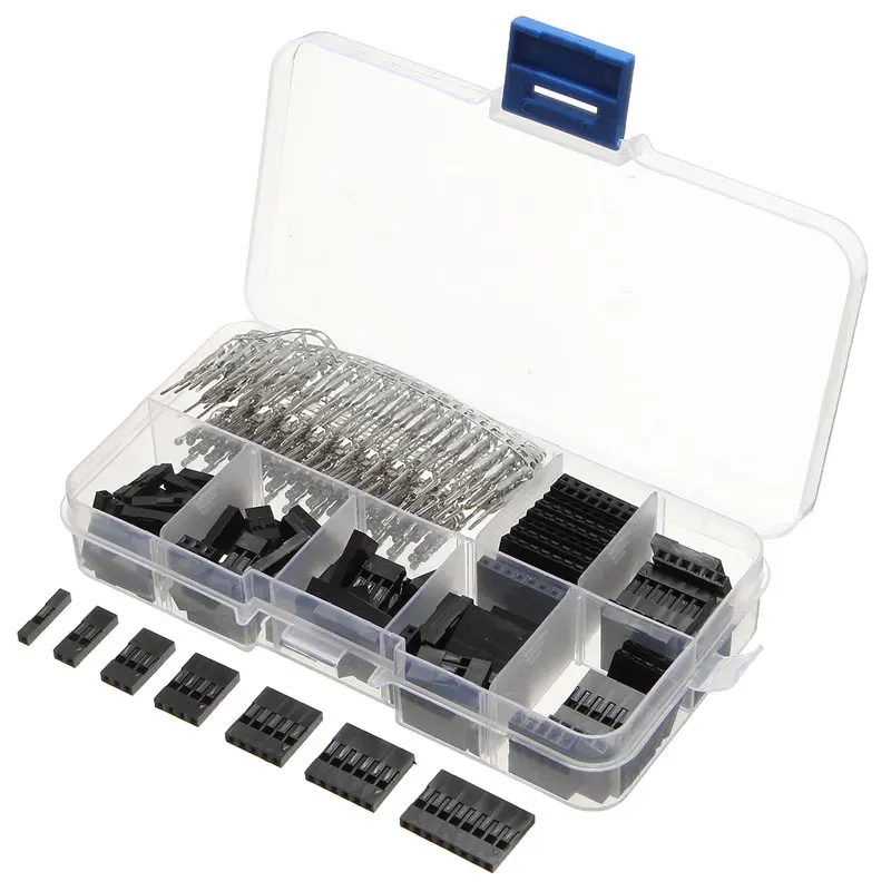 

310Pcs 2.54mm Male+Female Dupont Wire Jumper And Header Connector Housing Kit Dropshipping