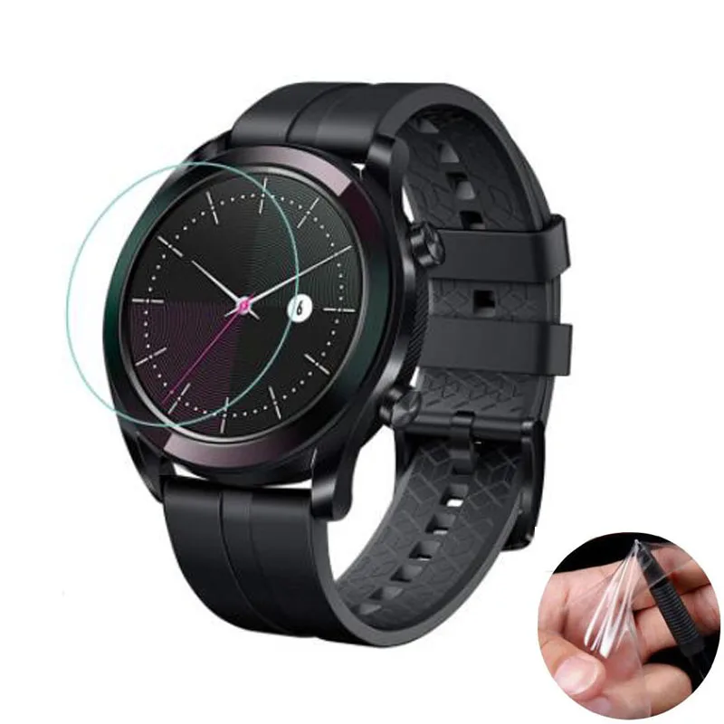 

3pcs Soft Clear Protective Film Guard For Huawei Watch GT Elegent Smartwatch Display Screen Protector Cover Protection(Not Glass