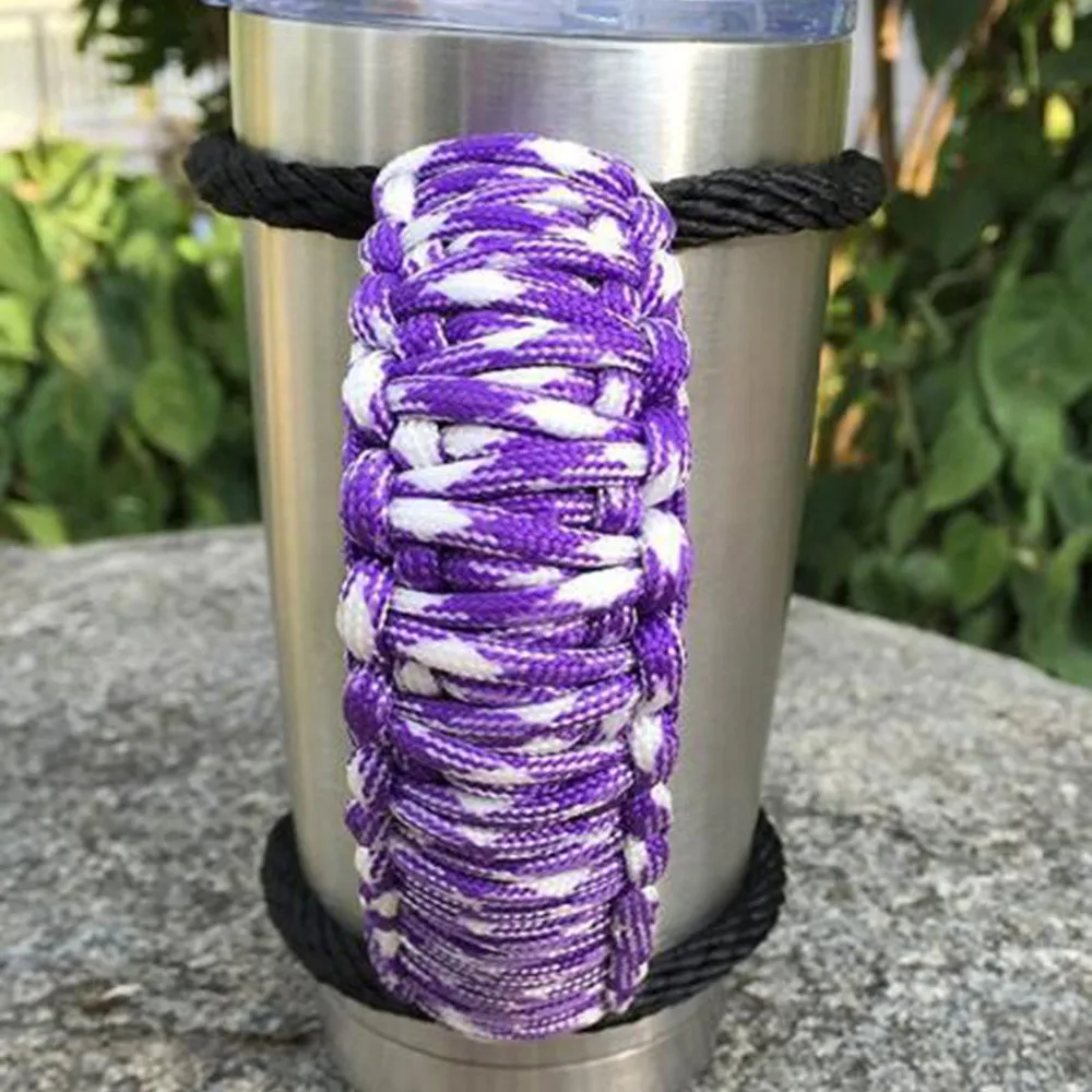 Paracord ручка ручной работы для 30 унций Yeti Ritc Ozark стакан Rambler подстаканник бутылка для воды моя бутылка