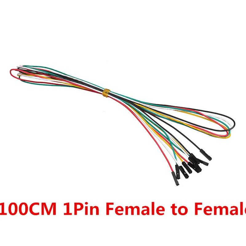 1 м макетная Перемычка провода 20 шт./лот 1pin 100 см M-M M-F F-F 2,54 мм DuPont кабельная линия для электронного DIY эксперимента