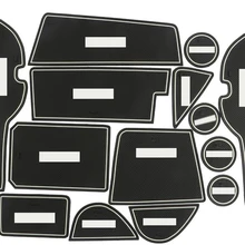 Внутренний Groove ворота Слот подлокотник хранения Резиновые Нескользящие коврики коврик палкой двери облицовка площадка/коврик/настил/Накладка чашка 14 шт./компл. для Toyota New RAV4