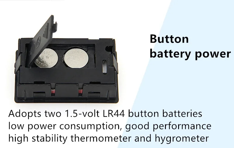 Цифровой мини-датчик температуры и влажности для помещений, удобный светодиодный датчик температуры, измеритель влажности, термометр, гигрометр