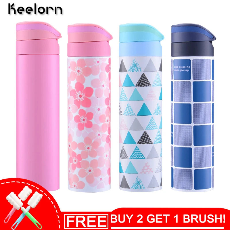 

Keelorn High Quality 500ML Double Stainless Steel Vacuum Flasks Thermoses Cup Thermal Insulation Cup Bottle Vacuum Flasks Cups