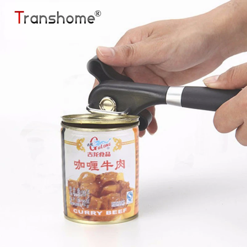 

Transhome Can Opener Stainless Steel Bottle Opener Ergonomic Manual Can Opener Side Cut Manual Can Opener Kitchen Gadgets