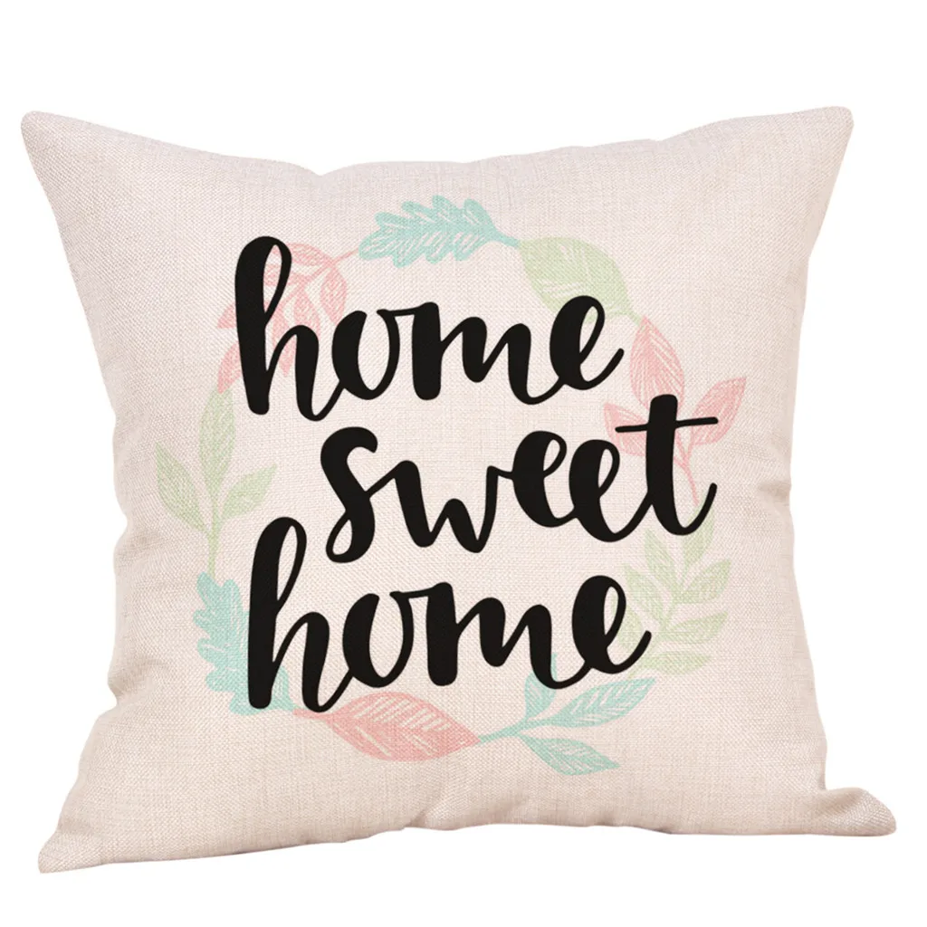 45x45 см Cojines Decorativos Para диван Sweet Home хлопковые льняные квадратные чехлы на подушки Home Decor диван Чехлы kussenhoes