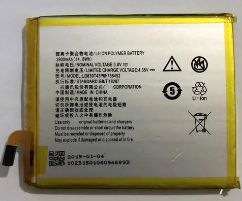 Аккумулятор Li3839T43P6h786452 для 100% оригинального ZTE Q509 Q509T аккумулятор 3900