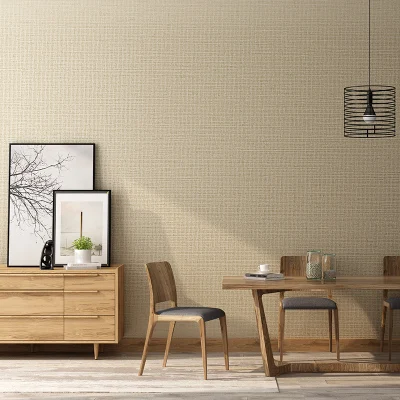 Non-woven Wallpaper Modern Hotel Linen Fabric Chinese Solid Color Home Decoration Wallpapers Non-woven Wallpaper Modern Hotel Linen Fabric Chinese Solid Color Home Decoration Wallpapers