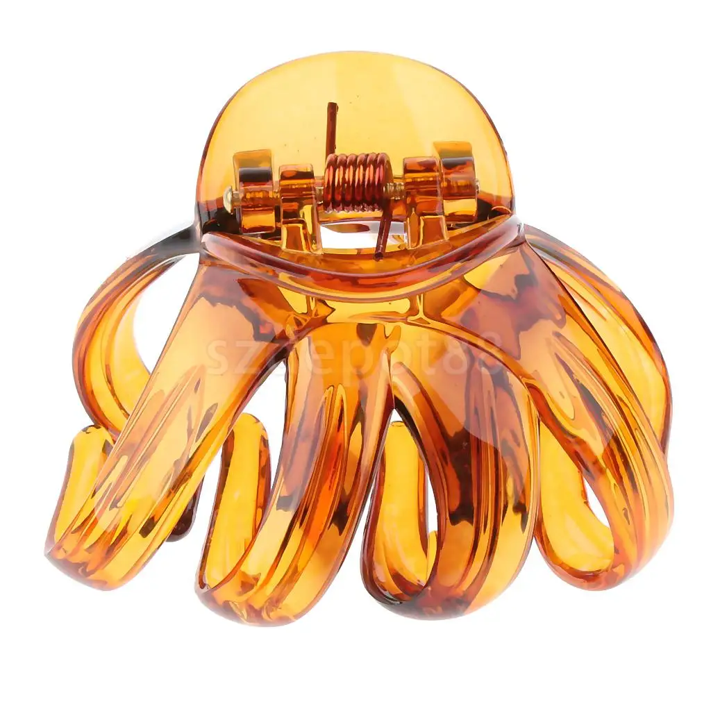 Large Hair Claw Clips Thick Hair Octopus Jaw Plastic Folding Hairpin for Women