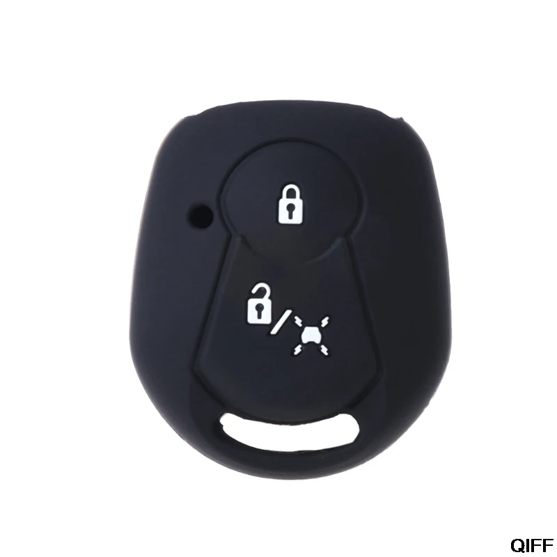 

2 Buttons Silicone Car Key Fob Cover Case For SSANGYONG ACTYON KYRON REXTON 2 May06