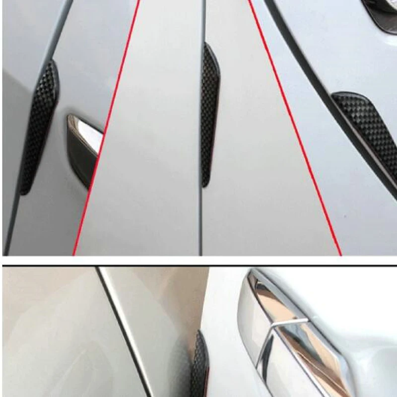 Carbon Fiber Car Side Door Edge Protection Guard Trim Sticker Fit For Nissan