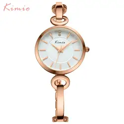 Женские часы Kimio бренда платье кварцевые часы браслет Наручные часы стали ремешок горячие девушки подарок часы золотые Очаровательная Сеть