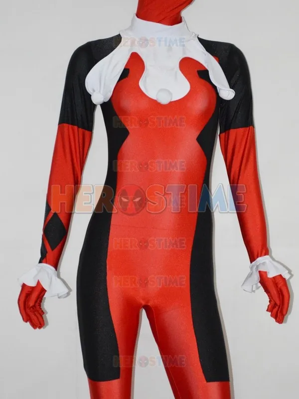 1/6 Custom male Spandex costume-Rouge.. empoisonné Harley Customs... super héros.. 
